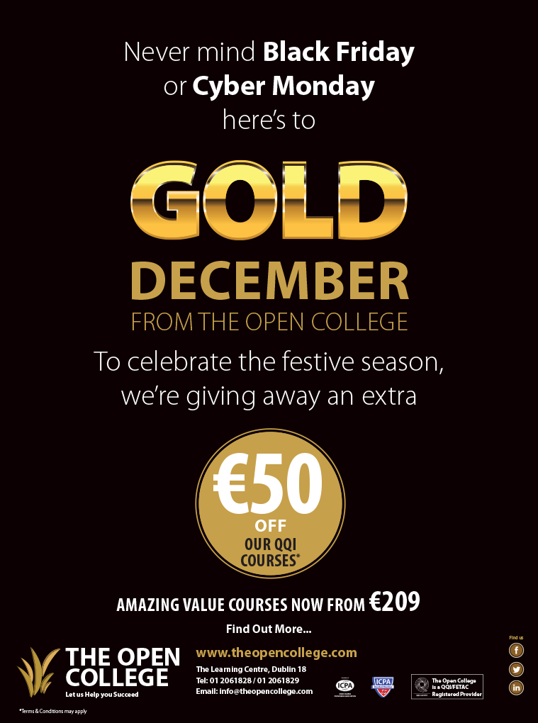 The Open College christmas celebration offer